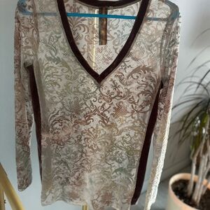 Elegant Lace V-Neck Top